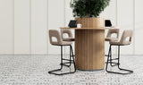 OL Elaro Fabric Upholstered Metal Leg Breakout High Chair