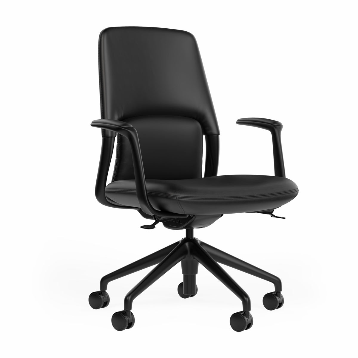 OL Hawthorne PU Upholstered Mid Back Executive Chair