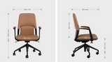 OL Hawthorne PU Upholstered Mid Back Executive Chair