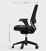 OL Laine Fabric Upholstered Ergonomic Task Chair