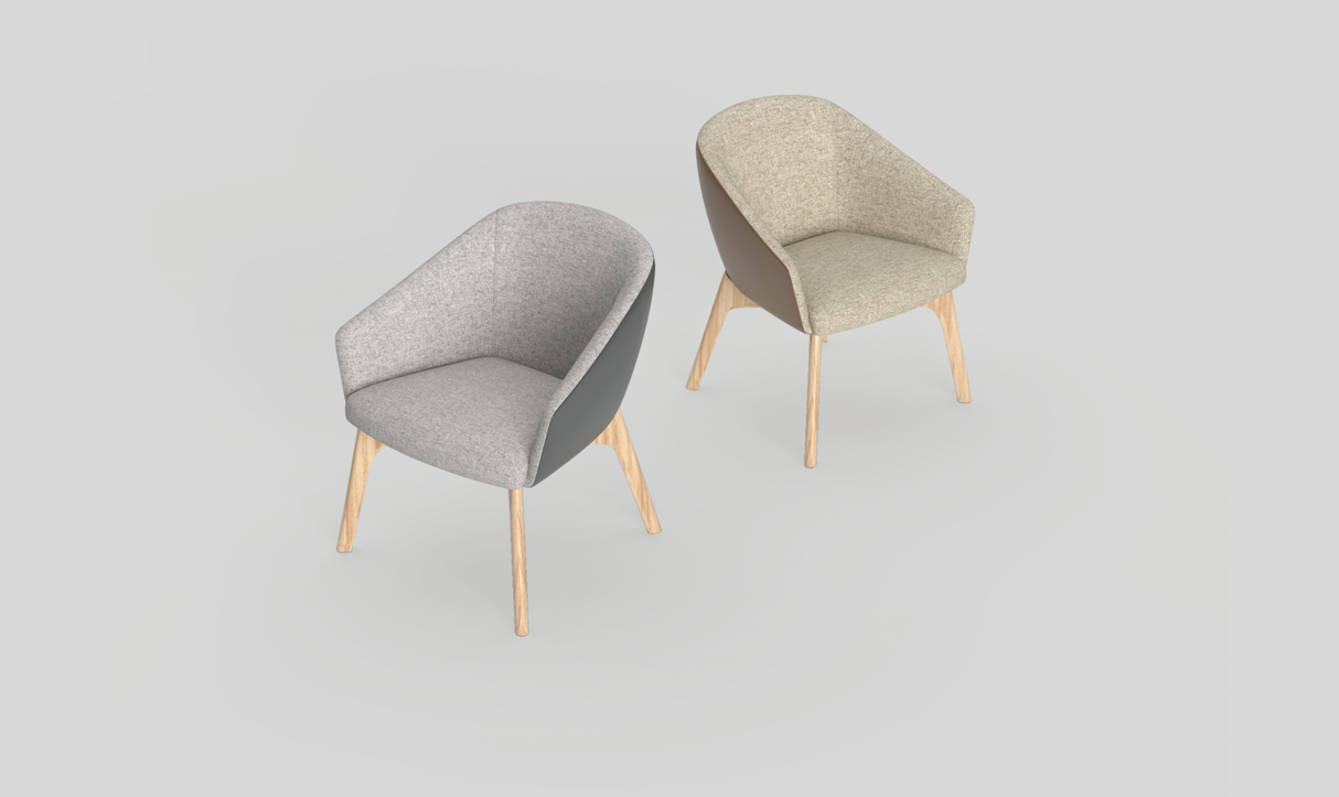 OL Mesa Fabric Upholstered Breakout Armchair