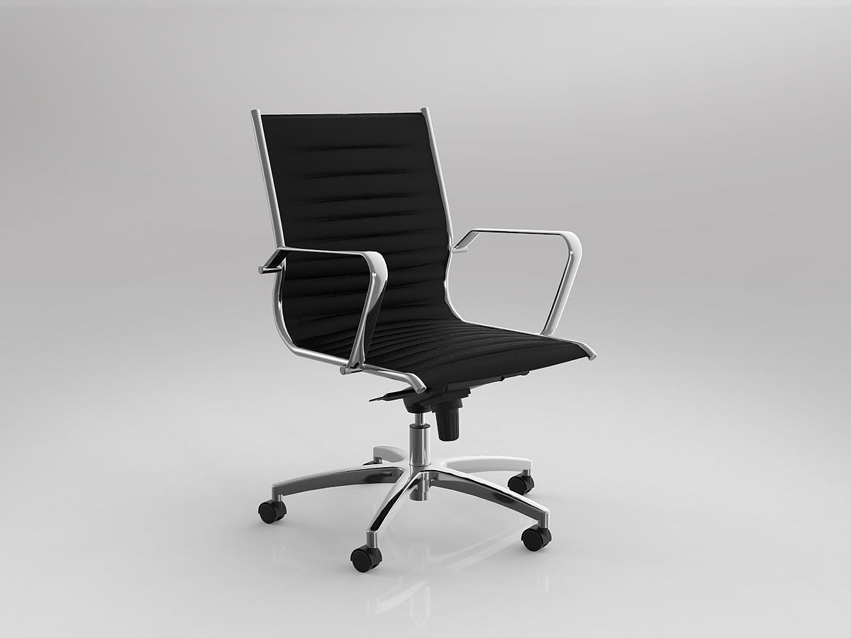 OL Metro Meeting Sprung Chair with Castor Base