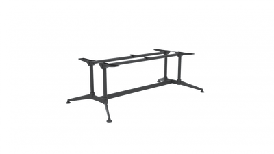 OL Modulus All Black Twin Post Single Span Meeting Table Frame