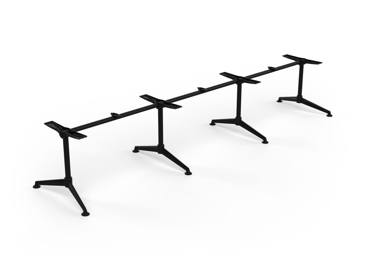 OL Modulus All Black Triple Span Meeting Table Frame