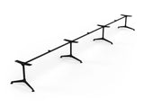 OL Modulus All Black Triple Span Meeting Table Frame