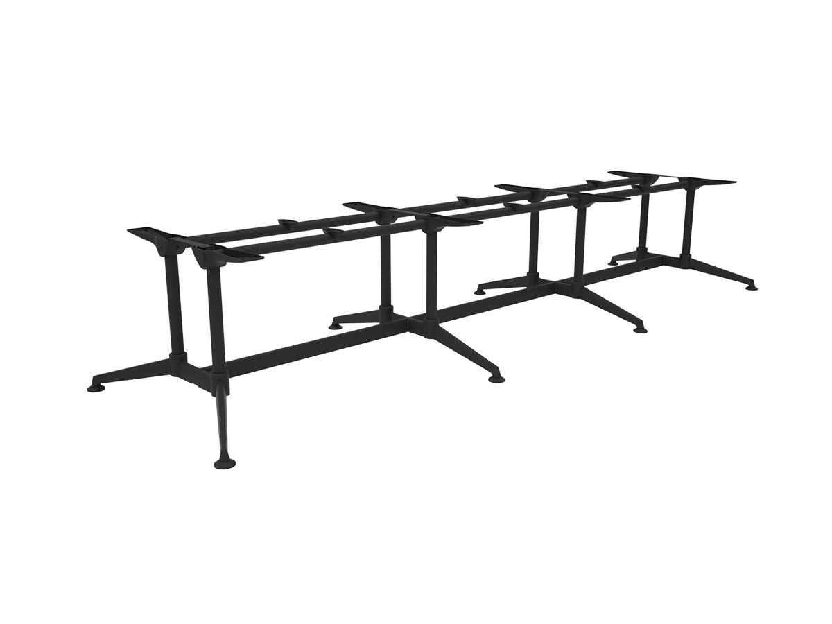 OL Modulus Meeting Table Twin Post Triple Span Frame