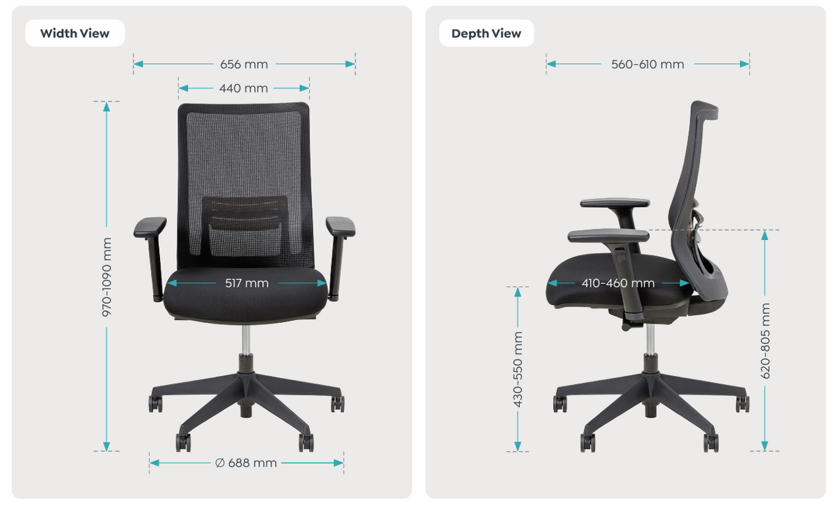 OL Portone Smart Mesh Back Task Chair