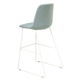 OL Sofia Fabric Upholstered Sled Base Bar Stool