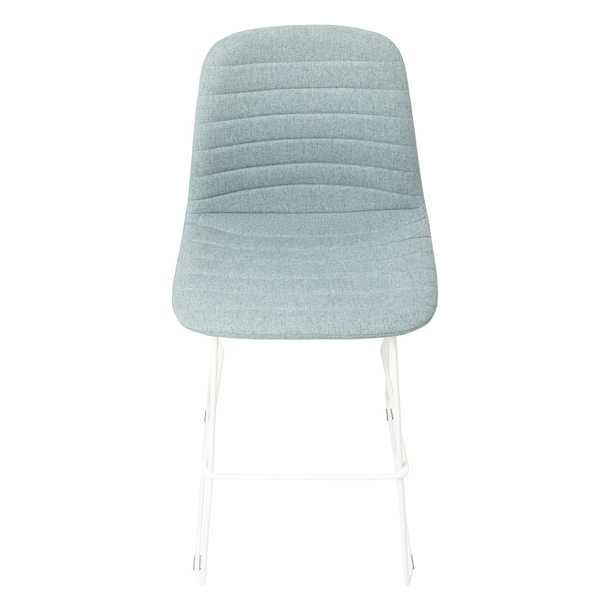 OL Sofia Fabric Upholstered Sled Base Bar Stool