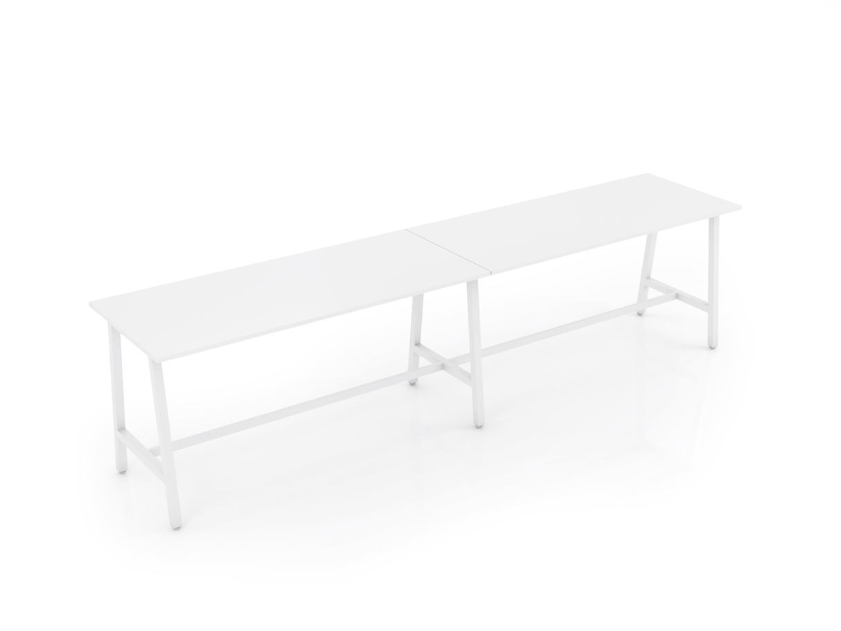 OL Trestle Bar Leaner Table - White Top