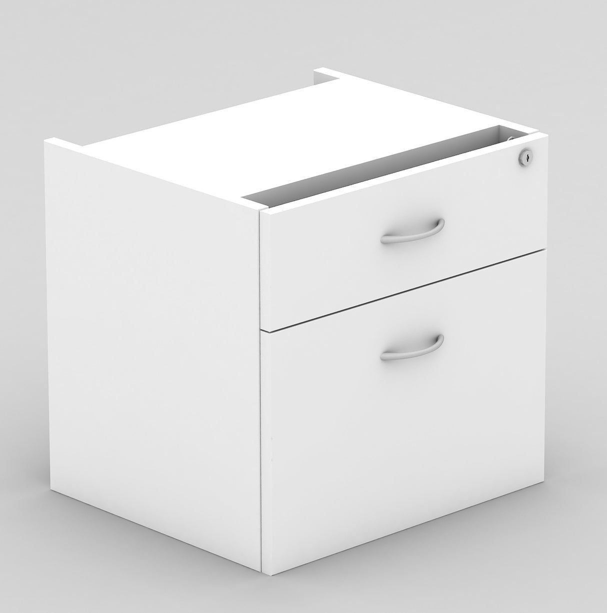GP OMsystem Commercial Office Fix Desk Pedestal 1 Drawer & 1 File