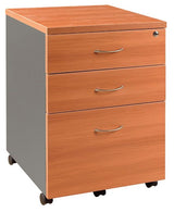 GP OMsystem Commercial Office Mobile Pedestal 2 Drawers & 1 File