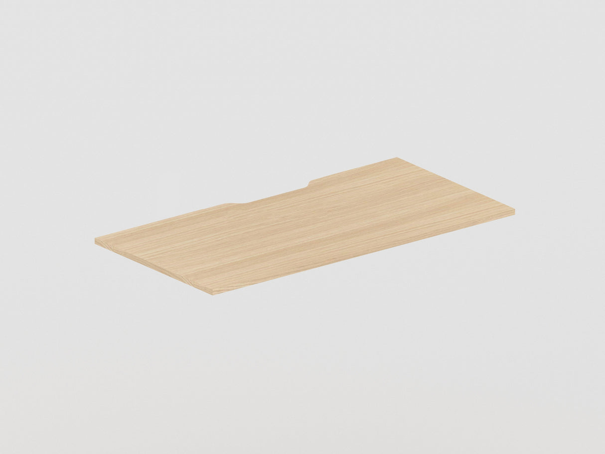 GP OMsystem Rectangular Desk Top with Scallop Cut