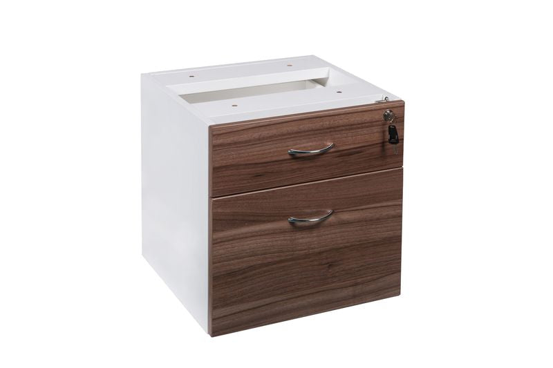 GP OM Premium Office Fixed Desk Pedestal 1 Drawer + 1 File