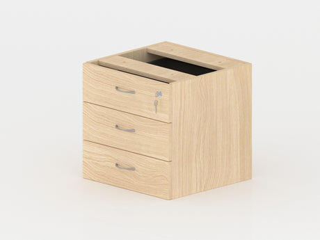 GP OMsystem Commercial Office Fix Desk Pedestal with 3 Drawers