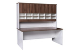 GP Office Desk with Pigeon Hole Hutch 1800mm