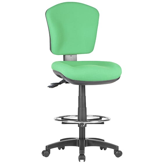ST Oriel Fabric Upholstered Low Back Drafting Chair