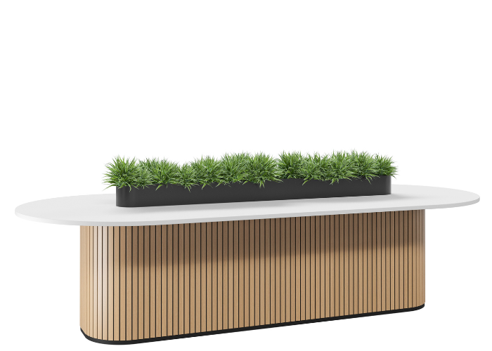 DD Orchid Curved Garden High Table