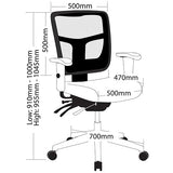 ST Oyster Multi Shift Low Back Task Chair