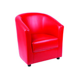 MA Omega Fabric or Vinyl Upholstered 1 Seater Tub Lounge