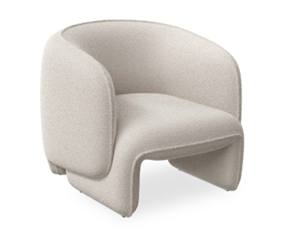 DD Otto Fabric Upholstered Single Seater Lounge