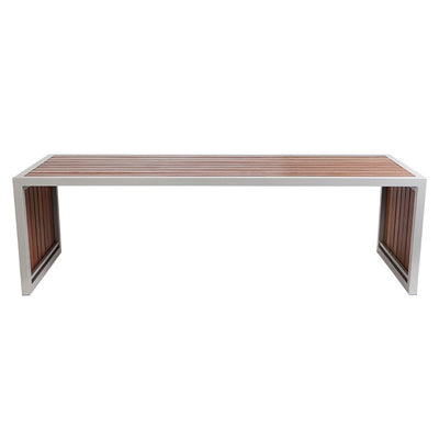 MA Indoor Bar Table with Steel Frame and Timber Slats