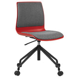 ST Pod Black Plastic Shell Upholstered Boardroom Chair with Castor