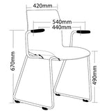 ST Pod Multi Purpose Hospitality Chair with Arms