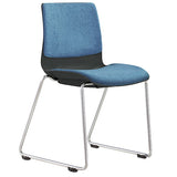 ST Pod Sled Base Black Shell Upholstered Stackable Hospitality Chair
