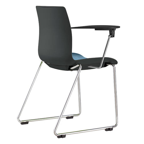 ST Pod Upholstered Sled Base Black Shell Training Chair
