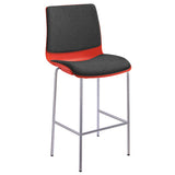 ST Pod White Shell Upholstered Stackable Hospitality High Chair