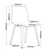 ST Pod Fabric Red Shell Timber Legs Hospitality Dining Chair