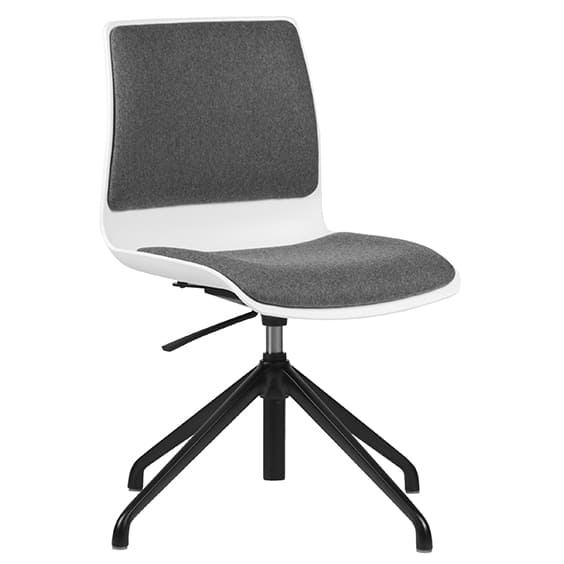 ST Pod Red Plastic Shell Upholstered Boardroom Chair