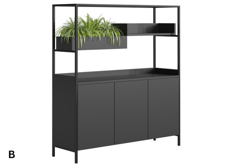 DD Pershin Welded 3 Door Planter Garden Storage