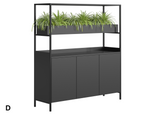 DD Pershin Welded 3 Door Planter Garden Storage