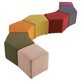 ST Play Reception Area Upholstered Pentagonal Ottoman