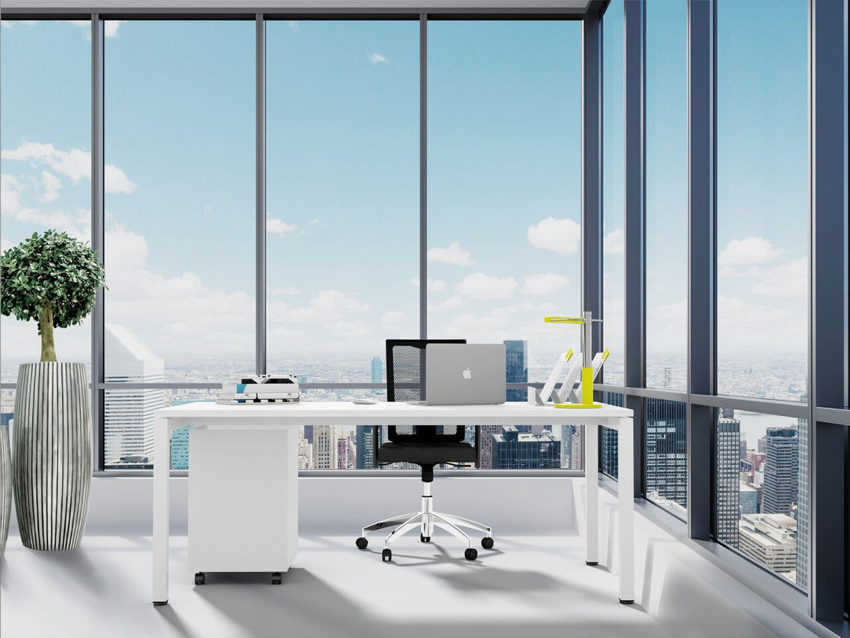 DD Plaza Metal Frame Office Desk