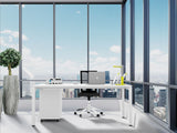 DD Plaza Metal Frame Office Desk