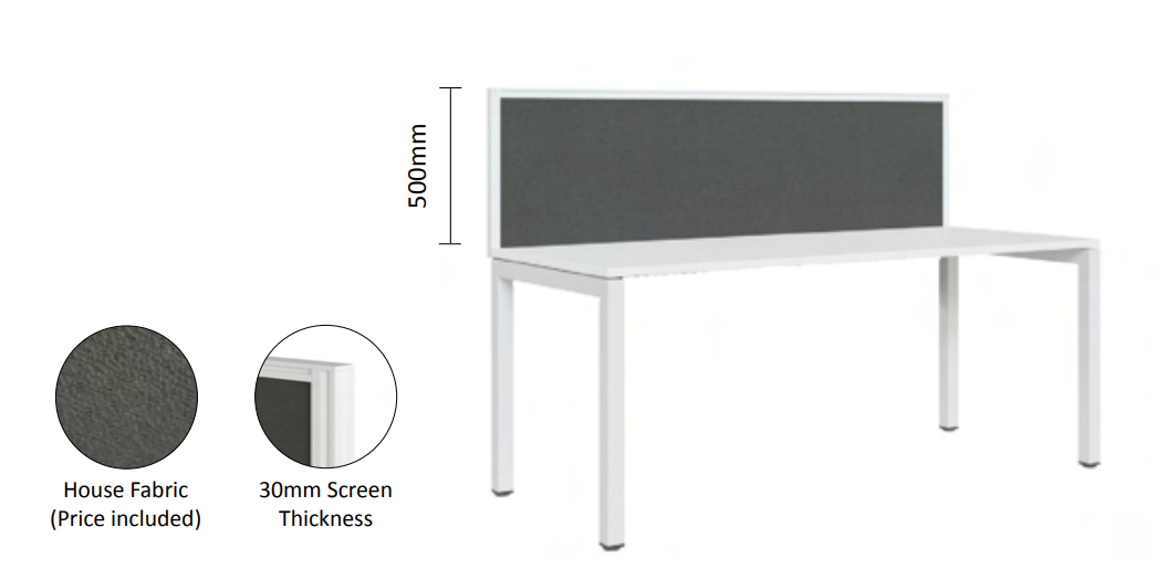 DD Plaza Double Sided Workstation for 2 Person with Tek 500h Screen