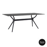 FL Tequila 9 Piece Balcony Dining Setting with Cross Chairs