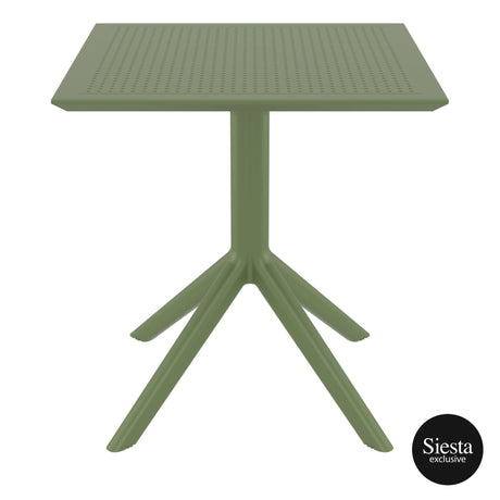 FL Sky Hospitality Square Outdoor Dining Table