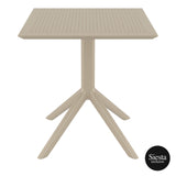 FL Sky Hospitality Square Outdoor Dining Table