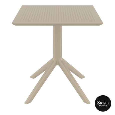FL Sky Hospitality Square Outdoor Dining Table