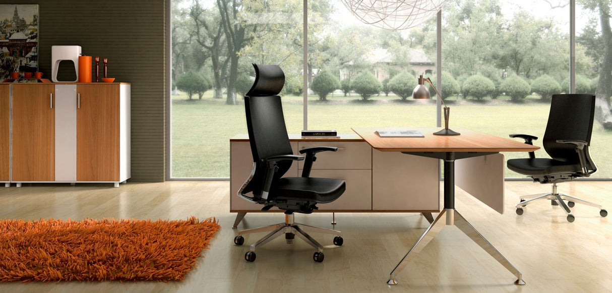 GP Potenza Executive Desk With Return