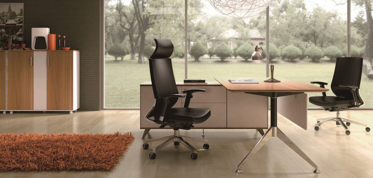 GP Potenza Executive Desk With Return