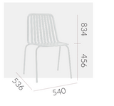 EZ Primavera Aluminium Hospitality Outdoor Stackable Dining Chair