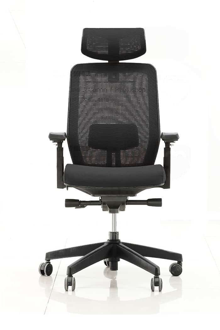 MR Great Black Mesh Back Task Chair with Lumber Support