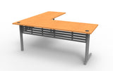 RL Rapid Span Metal C-Leg Desk with Return