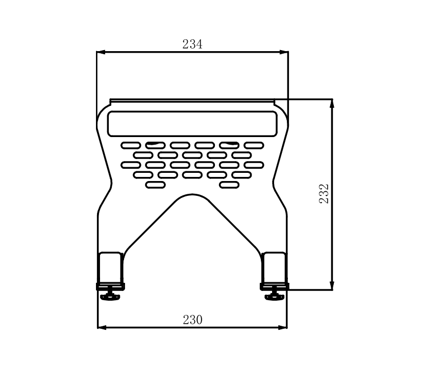 VESA-mount laptop tray