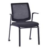 MA Rea Mesh Back Stackable Chair with 2 Castors